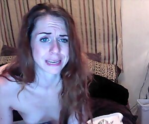 onlyfans.com/lillyred11 live show scene of a redhead with small tits big ass