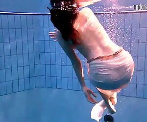 Special Czech teen hairy pussy in the pool