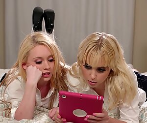 College Girls Discovering Lesbian Porn - Chloe Cherry, Athena Rayne