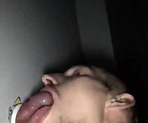 Son blow Daddy in Glory Hole amateur