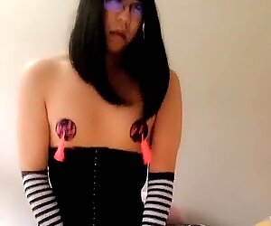 Kinesisk Shemale Jelly Qiao Anal Play