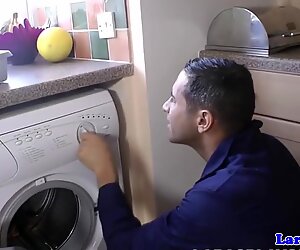 Classy milf pounded by plumber