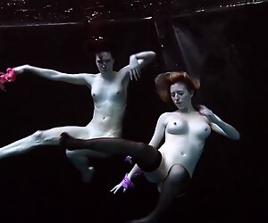Underwater hot girls swimming naked