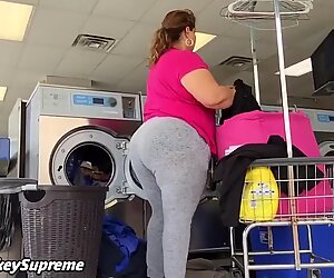 Mexican Milf Washing clothes